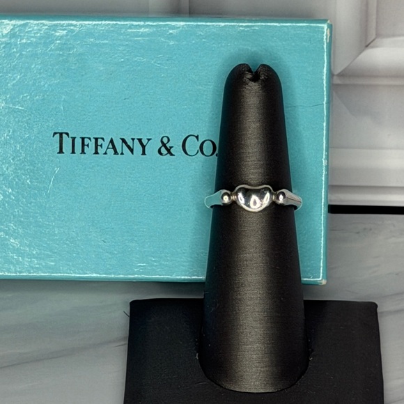 Tiffany & Co Elsa Peretti Bean Ring Size 5.5Sterling SilverFull Set